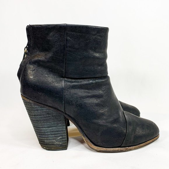 rag & bone Shoes - RAG & BONE Classic Newbury Leather Bootie Black Sz 41